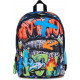 SJ SEVEN JUNIOR ZAINO SCUOLA DOPPIO SCOMPARTO SJ GANG SJ EVER HIGH FLAMES BOY 30X42X23CM TASCA PORTA BORRACCIA