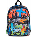 SJ SEVEN JUNIOR ZAINO SCUOLA DOPPIO SCOMPARTO SJ GANG SJ EVER HIGH FLAMES BOY 30X42X23CM TASCA PORTA BORRACCIA