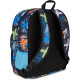 SJ SEVEN JUNIOR ZAINO SCUOLA DOPPIO SCOMPARTO SJ GANG SJ EVER HIGH FLAMES BOY 30X42X23CM TASCA PORTA BORRACCIA