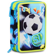 SJ SEVEN JUNIOR ASTUCCIO SCUOLA 3 ZIP A LIBRO SJ GANG GLOWGAME BOY 45PZ.PENNA CANCELLABILE FRIXION+COLORI+ACCESSORI