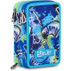 SJ SEVEN JUNIOR ASTUCCIO SCUOLA 3 ZIP A LIBRO SJ GANG BOY GIRL 45PZ.2 PENNE CANCELLABILI SPINNY+COLORI+ACCESSORI ALTA QU