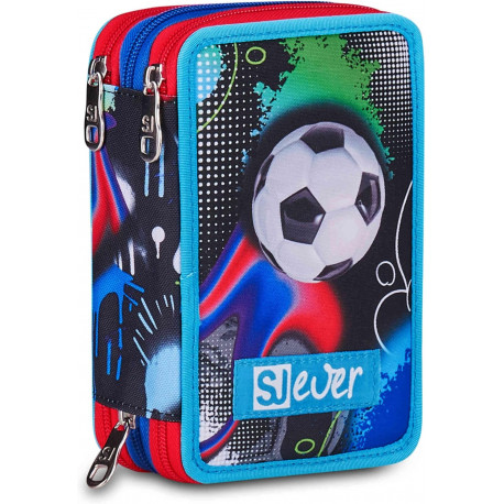 SJ SEVEN JUNIOR ASTUCCIO SCUOLA 3ZIP A LIBRO SJ GANG EVER FLUID GAME BOY45PZ.2PENNE CANCELLABILI SPINNY+COLORI+ACCESSORI