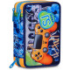 SJ SEVEN JUNIOR ASTUCCIO SCUOLA 3 ZIP A LIBRO SJ GANG JOYFUL PINS BOY 45PZ.PENNA CANCELLABILE FRIXION+COLORI+ACCESSORI