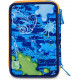 SJ SEVEN JUNIOR ASTUCCIO SCUOLA 3 ZIP A LIBRO SJ GANG JOYFUL PINS BOY 45PZ.PENNA CANCELLABILE FRIXION+COLORI+ACCESSORI