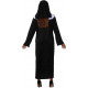 COSTUME DA SUORA ADULTA VESTITO DA MONACA COMPLETO DI CUFFIA ABITO CARNEVALE A TEMA RELIGIOSO TG.S40/42 NO ACCESSORI