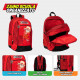 ZAINO SCUOLA ORGANIZZATO ONE PIECE 43HX32X23CM 3 ZIP 3 SCOMPARTI SPALLACCI REGOLABILI E IMBOTTITI PANINI SCUOLA ITALY