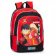 ZAINO SCUOLA ORGANIZZATO ONE PIECE 43HX32X23CM 3 ZIP 3 SCOMPARTI SPALLACCI REGOLABILI E IMBOTTITI PANINI SCUOLA ITALY