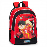 ZAINO SCUOLA ORGANIZZATO ONE PIECE 43HX32X23CM 3 ZIP 3 SCOMPARTI SPALLACCI REGOLABILI E IMBOTTITI PANINI SCUOLA ITALY