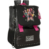 K-POP ZAINO SCUOLA ESTENSIBILE DEMON HUNTERS EN ENERGY 33X44X22CM ZAINO DOUBLE BACKPACK NETFLIX OFFICIAL PRODUCT