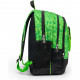 ZAINO ORGANIZZATO MINECRAFT ZAINO SCUOLA 43X32X23CM 2 TASCHE NEROVERDE+PIXEL PER PERSONALIZZARLO PANINI SCUOLA ITALY