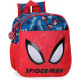 ZAINO ASILO SPIDER MAN AUTHENTIC MARVEL 21X25X10CM BLU/ROSSO 1 ZIP 2 TASCHE PORTABOTTIGLIE ZAINETTO UOMO RAGNO