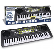 TASTIERA ELETTRONICA 49 TASTI 35DEMOSONG 100SOUNDS 100 RHYTHMS REC &PLAY FUNCTION MP3 CONTROLS USB +LIBRO BONTEMPI ITALY