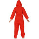 VESTITO RAPINATORE DI BANCA LA CASA DI CARTA DONNA TG.XL COSTUME CARNEVALE TUTA ROSSA /CAPUCCIO CASA DE PAPEL NO ACCESSO