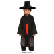 COSTUME HALLOWEEN DEMONE ORIENTALE BABY 5/6 ANNI VESTITO COMPLETO CAPPELLO GIACCA T-SHIRT CINTURA PANTALONI NO ACCESSORI