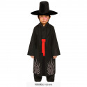 COSTUME HALLOWEEN DEMONE ORIENTALE BABY10/12ANNI VESTITO COMPLETO CAPPELLO GIACCA T-SHIRT CINTURA PANTALONI NO ACCESSORI