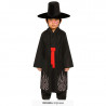 COSTUME HALLOWEEN DEMONE ORIENTALE BABY10/12ANNI VESTITO COMPLETO CAPPELLO GIACCA T-SHIRT CINTURA PANTALONI NO ACCESSORI