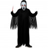 COSTUME FANTASMA ASSASSINO NERO 7/9 ANNI 137CM TUNICA E MASCHERA HORROR TRAVESTIMENTI HALLOWEEN E CARNEVALE NO ACCESSORI