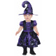 COSTUME STREGHETTA VIOLA BABY 18/24 MESI VESTITO E CAPPELLO STREGA PER TRAVESTIMENTI DI CARNEVALE/HALLOWEEN NO ACCESSORI