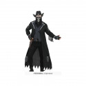 COSTUME COWBOY GOTICO SKELETOR HALLOWEEN TG.M GILET GIACCONE E FAZZOLETTO NO PANTALONI NO CINTURA NO CAPPELLO NOACCESSO