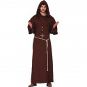COSTUME DA FRATE VESTITO TG S COMPLETO TUNICA CON CAPUCCIO MANTELLO E CINTURA PER TRAVESTIMENTI DI CARNEVALE NO ACCESSOR