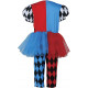 COSTUME LIL COLORFULL HARLEYQUINN 18/24MESI ABITO PANTALONI CINTURA PER TRAVESTIMENTI A TEMA THE JOKER BATMAN NOACCESSOR