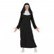 COSTUME DA SUORA 10/12ANNI VESTITO MONACA COMPLETO DI CUFFIA PER TRAVESTIMENTI DI CARNEVALE A TEMA RELIGIOSO NOACCESSORI