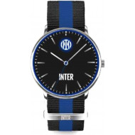 OROLOGIO DA POLSO FC INTERNAZIONALE CASSA 38MM IN METALLO MOVIMENTO AL QUARZO GIAPPONESE CINTURINO IN TESSUTO OFFICIAL P