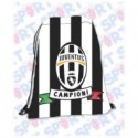 SACCA CON SPALLACCI FC JUVENTUS 100% POLIESTERE PRODOTTO UFFICIALE30X39CM.