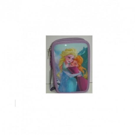 FROZEN DISNEY ASTUCCIO ORGANIZZATO 3 ZIP PRODOTTO ORIGINALE