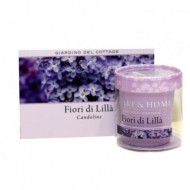 CANDELA PICCOLA PROFUMATA FIORI DI LILLA HEART % HOME 53G.