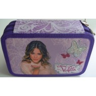 ASTUCCIO COLORI 3 ZIP VIOLETTA BUTTERFLY DISNEY ORIGINAL COLORE VIOLA