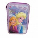 ASTUCCIO COLORI 3 ZIP FROZEN SISTER DISNEY ORIGINAL COLORE VIOLA