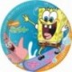 CONFEZIONE 10 PIATTI CARTA SPONGEBOB 19,5CM.