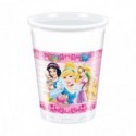 CONFEZIONE 8 BICCHIERI PLASTICA 200ML. PRINCIPESSE E ANIMALI DISNEY