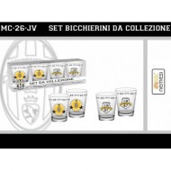 SET BICCHIERINI IN VETRO FC JUVENTUS PRODOTTO UFFICIALE