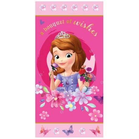 TELO MARE PRINCIPESSA SOFIA DISNEY 70X140CM.PRODOTTO ORIGINALE 100% POLIESTERE