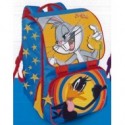 SCHOOL PACK BUGS BUNNY LOONEY TUNES ZAINO ESTENSIBILE + ASTUCCIO 3 CERNIERE COMPLETO