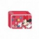 ASTUCCIO 3 ZIP MINNIE PEEK DISNEY COMPLETO DI 44 PEZZI PRODOTTO ORIGINALE COLORE ROSSO