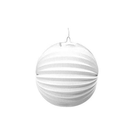 FESTONE FAROL FANTASIA BIANCO 26CM.GLOBO RICHIUDIBILE A FISARMONICA