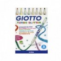 COLORI GIOTTO TURBO PENNARELLI GLITTER DA 8 PEZZI FILA