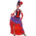 VESTITO CARNEVALE CAN CAN MUJER.LA SPAGNOLA.DONNA DONNA MIA COMPLETO DI 3 PEZZI TAGLIA UNICA