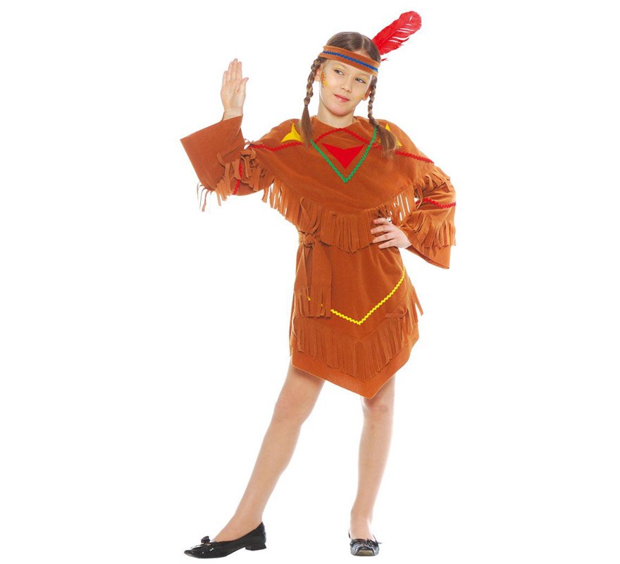 Vestito Carnevale Indiana Bambina VESTITO CARNEVALE INDIANA