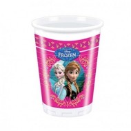 BLISTER 8 BICCHIERI IN PLASTICA 200ML.FROZEN DISNEY ORIGINAL PARTY