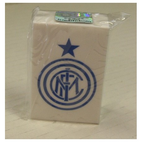 GOMMA DA CANCELLARE FC INTERNAZIONALE GOMMONE SCUOLA 2X6X4CM.PRODOTTO UFFICIALE