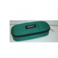 ASTUCCIO SCUOLA OVAL SINGLE VERDE SMERALDO 22X9X5CM.16LT ORIGINAL EASTPAK GUT ITALY