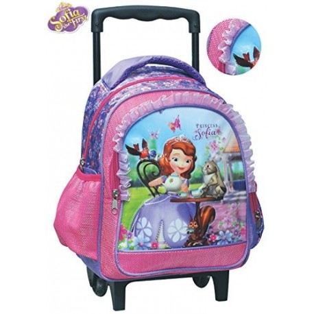 ZAINETTO ASILO TROLLEY PRINCIPESSA SOFIA DISNEY ORIGINAL STAMPA A RILIEVO  30%PVC/70% POLIESTERE