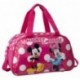 BORSONE DA VIAGGIO MINNIE & MICKEY LUNARES DISNEY ORIGINAL FUCSIA 41X24X23CM.STAMPA LUCIDA A RILIEVO 30%PVC 70%POLIESTER