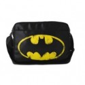 TRACOLLA BATMAN NERA W.B. COMICS ORIGINAL 26X35X10CM.ORIZZONTALE ESTERNO 100% PU INTERNO 100% POLIESTERE