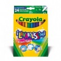 I LAVABILISSIMI 24 PENNARELLI ULTRA LAVABILI PUNTA FINE CRAYOLA MADE IN USA