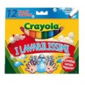 I LAVABILISSIMI 12 PENNARELLI PUNTA MAXI ULTRA LAVABILI CRAYOLA MADE IN USA